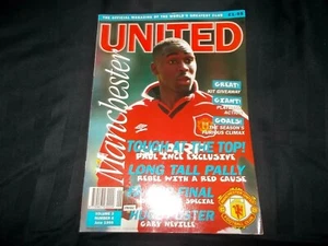 Manchester United Magazine June 1995 Vol 3 No 6 Andy Cole Paul Ince Pallister - Picture 1 of 6