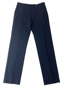 Pantalones Banana Republic Para Hombre 33X34 Azul Lana Italiana Ajuste A Medida Frente Plano - Imagen 1 de 10