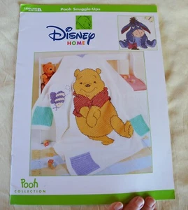 Leisure Arts #3270 Disney Pooh Snuggle Ups Crochet w Cross Stitch 4 Color Charts - Picture 1 of 5