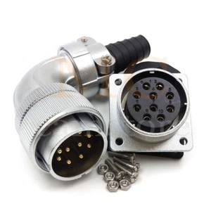 WEIPU WS32 Elbow 10Pin Aviation Plug Socket,Waterproof Electrical Wire Connector - Picture 1 of 6