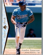1995 SP Silver Florida Marlins Baseball Card #56 Andre Dawson