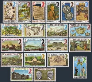 Mauritius 444-463, MNH. Mi 436-455. History, 1978. Maps, Settlers, Coin, Flag, - Picture 1 of 1