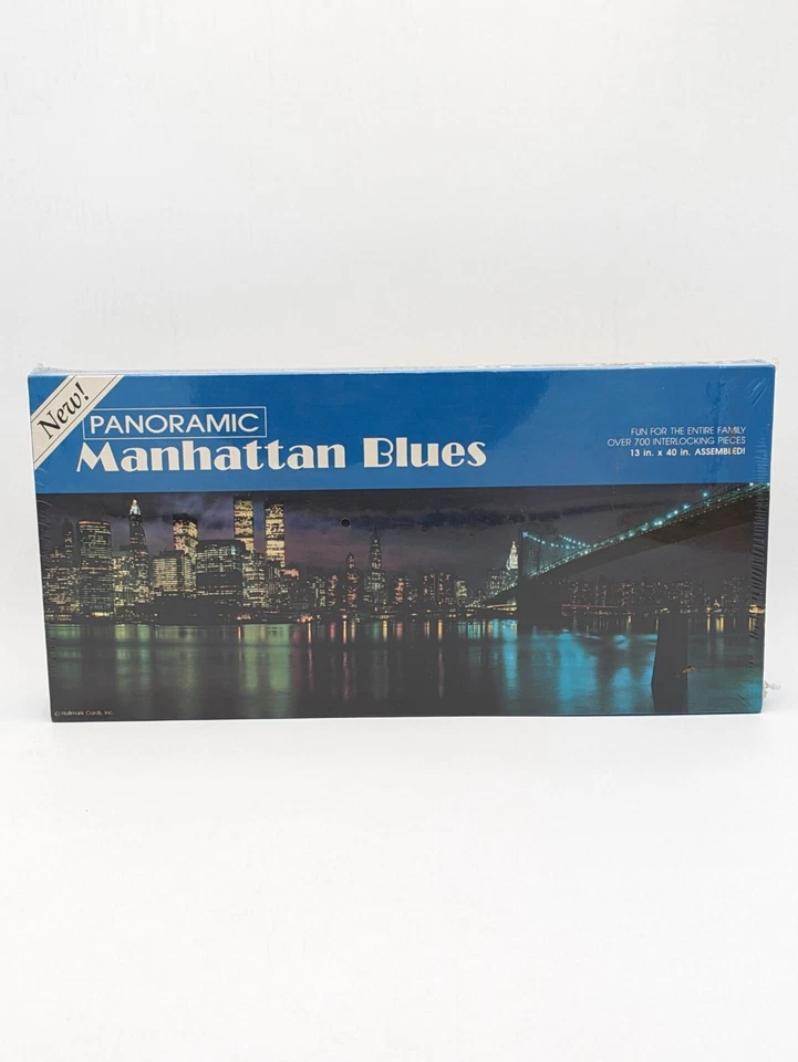 NOVO Springbok Panorâmico "Manhattan Blues" Vintage 700 Peças Quebra-cabeça Nova York - Imagem 1 de 4