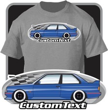 Custom Art T-Shirt for 1987 88 1989-90-91 E30 BMW M3 Sport Evolution Evo 1 2 3