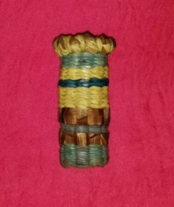 Small Handmade Woven Cedar Basket made of Western Red Cedar Bark Fiber Art  - Picture 1 of 7