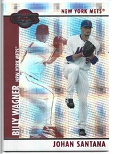 2008 Topps Co-Signers JOHAN SANTANA / BILLY WAGNER  #100/100
