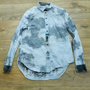 All Saints Temple Shirt Womens 10 UK Grey Long Sleeve Italian Cloth - Picture 1 of 8