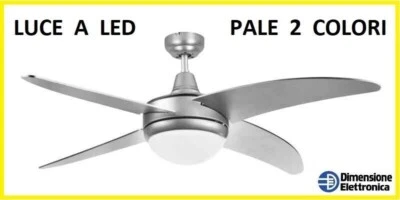 VENTILATORE da Soffitto con Luce e Telecomando CAYO LARGO LED cfg ev084 4 Pale - Immagine 1 di 4