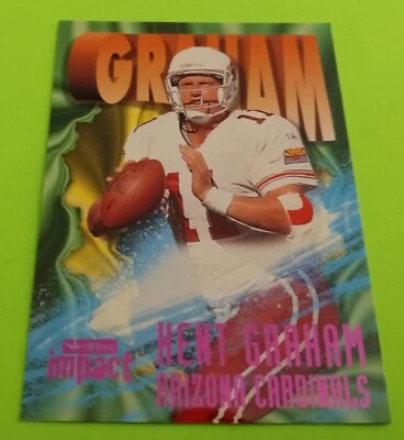 1997 Kent Graham SkyBox Impact RAVE Card #126 Arizona Cardinals (55/150) MINT - Image 1 of 2
