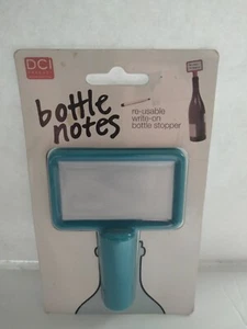 DCI 29691 Flasche Notizen wiederverwendbar beschreibbarer Flaschenverschluss Korken BLAU - Bild 1 von 2