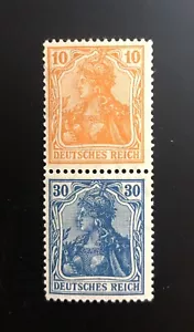 🌍 Germany Stamps - Germania Pair, Error on 30pf- Scott #s 119, 123 - 1920 MNH - Picture 1 of 2