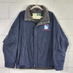 WearGuard Men's Sz L Jacket Coat Blue Insulated Broughton Dairy Work Zip Nylon  - Picture 1 of 12