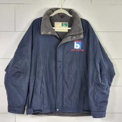 WearGuard Men's Sz L Jacket Coat Blue Insulated Broughton Dairy Work Zip Nylon  - Image 1 of 4