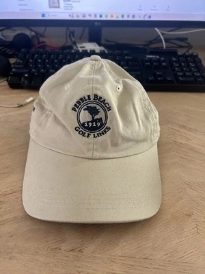 Eslabones de golf Pebble Beach 1919 gorra ajustable campo hombres mujeres color tostado Foto 1 de 4