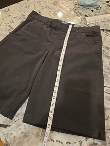 Neu mit Etikett Jag neu mit Etikett schwarze Farbe Maddie Bermuda mittlere Leibhöhe Shorts zum Überziehen Größe 10P - Bild 1 von 11