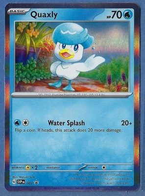 Pokemon Scarlet & Violet Holo SV: 003 Quaxly Promo Card Pack Fresh - Image 1 of 2