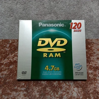 NUEVO: Panasonic DVD RAM 4,7 GB 120 min regrabable a una cara LM-AF120U NUEVO Foto 1 de 4