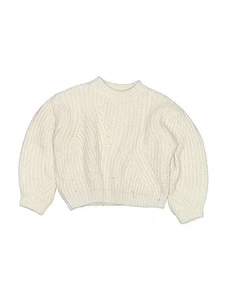 Zara Girls Ivory Pullover Sweater 6 - Picture 1 of 2