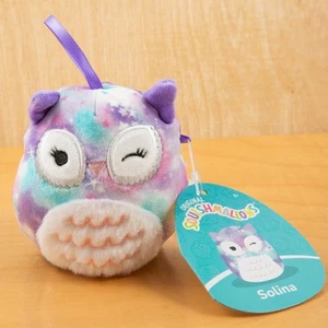 Solina - 4" Original Squishmallows Tie-Dye Collectible Plush Ornament 2023 Owl - Picture 1 of 2