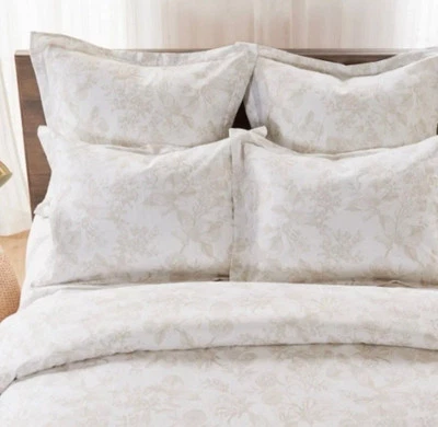 Johnny Was Valentina Duvet Linen Floral Cover Queen Size w/carrying bag $448 New - Image 1 of 4