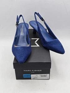 Marc Fisher LTD Kory Damen-Pumps Schuhe blau Wildleder – Größe 7 M - Bild 1 von 14