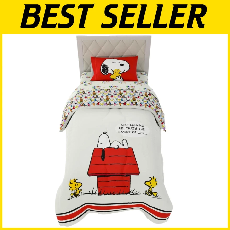 Conjunto de ropa de cama reversible Snoopy y Woodstock Foto 1 de 4