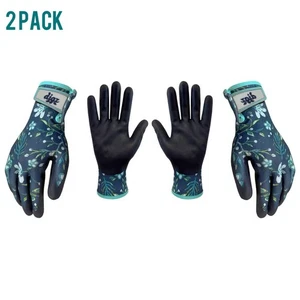 2 Pack Digz Women's Medium Comfort Grip Garden Gloves - Picture 1 of 8