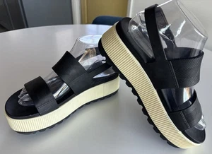 Reef Water Vista Higher Sandal Women's 7 Black Slingback Platform - Picture 1 of 6