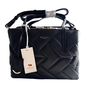 RADLEY Handtasche schwarz Leder Medium Crossbody Handtasche Dukes Place Quilt - Bild 1 von 9