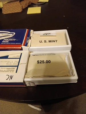 North Carolina P&D SET State Quarters US Mint Sewn UNC UnOpened Bags 200 COINS - Image 1 of 2