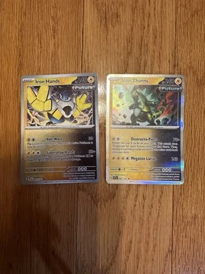 Iron Thorns and Iron Hands Pokémon Card - Image 1 of 2