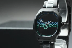MINT Seiko Alba Fusion VJ21-KEG0 Luminous Black Square Quartz Mens Watch JAPAN - Picture 1 of 14