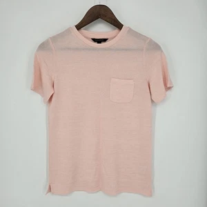 T-shirt Banana Republic rosa maglia manica corta tasca XS - Foto 1 di 6
