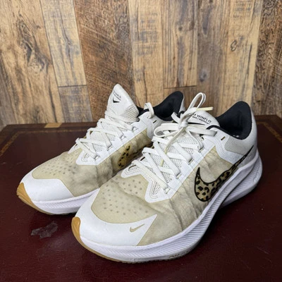 Nike Air Zoom Winflo 8 Premium Mujer 9 Zapatos para Correr Blanco Estampado de Leopardo DA3056 Foto 1 de 4