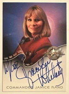 STAR TREK : GRACE LEE WHITNEY as COMMANDER JANICE RAND AUTO CARD CINEMA 2000 - Picture 1 of 2