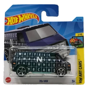 Hot Wheels Van 70's HW Art Cars 2/10 / Blue / 16/250 Miniature Collector Mattel - Picture 1 of 9