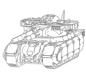 Ajax Assault Tank | 6mm Maßstab 1:285 Fahrzeug | Battletech Miniatur - Bild 1 von 1