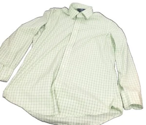 Camisa Polo Ralph Lauren Regent Para Hombres Abotonada Mediana Verde Cuadros Manga Larga - Imagen 1 de 8