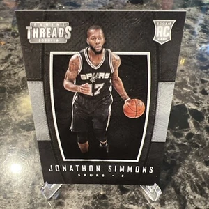 2015-16 Panini Threads Cuero Novatos Jonathon Simmons #209 Rookie RC - Imagen 1 de 2