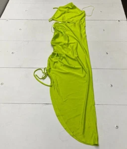 Fashion Nova Lime Green Sun Chaser Maxi Dress Women's Size Small NEW - Picture 1 of 6