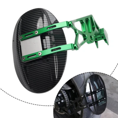 Carbon Fiber Rear Splash Mudguard w/Bracket For KAWASAKI Z1000/SX 2014-2020 Foto 1 de 4