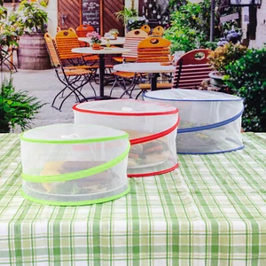 3Pcs Mesh Food Cover Pop Up Caravan Camping Picnics BBQ Fly Collapsible Outdoor - Picture 1 of 13