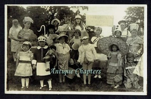 1930 Britische Legion Kostüm Rennen Castlethorpe Buckinghamshire Postkarte C701 - Bild 1 von 3