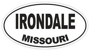 Irondale Missouri Oval Autoaufkleber oder Helmaufkleber D1417 Euro Oval - Bild 1 von 1