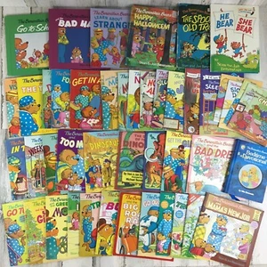 Lot 45 Berenstain Bears Books Kids First Time Vtg Dinosaurs Chick-fil-a He Bear - Picture 1 of 11