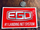 EGO Fishing Nets Co. Logo *** STICKER / DECAL *** Angler, Fishing Gear, Outdoors