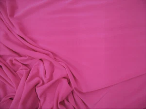 Fabric Light Weight Polyester Spandex 4 way Stretch Neon Hot Pink D302 - Picture 1 of 1