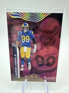 2022 Panini Illusions #55 Aaron Donald Trophy Collection Pink #/399 Rams SP - Bild 1 von 3