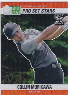 2021 Pro Set Sports Metal Stars Red Wave #9 Collin Morikawa - Golf Rookie RC - Image 1 of 2