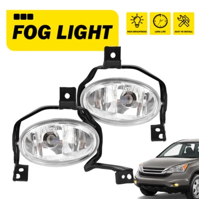 Pair For Honda CRV CR-V 2010-2011 Front Bumper Fog Light Lamp Left & Right Side - Image 1 of 4